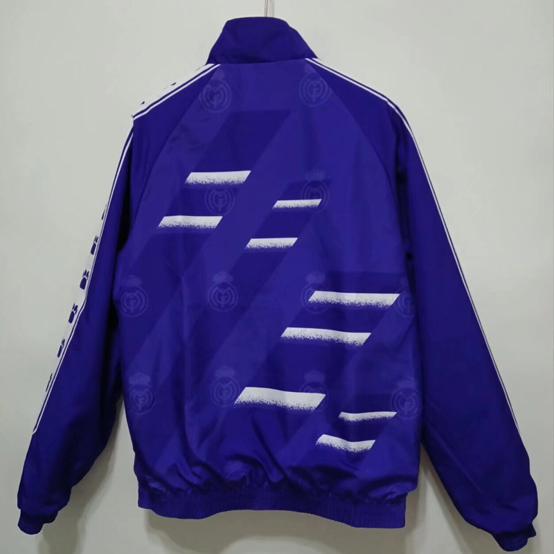 24-25 RMA White & Blue Double Sided Windbreaker (双面刺绣)(双面风衣)