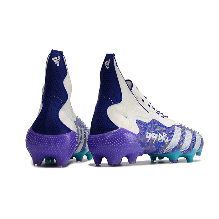 PREDATOR FREAK + FG High Soccer Shoes-Purple/White-4420948