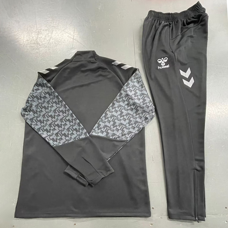 24-25 Real Betis Black Jacket Tracksuit (Pants Have Pocket)