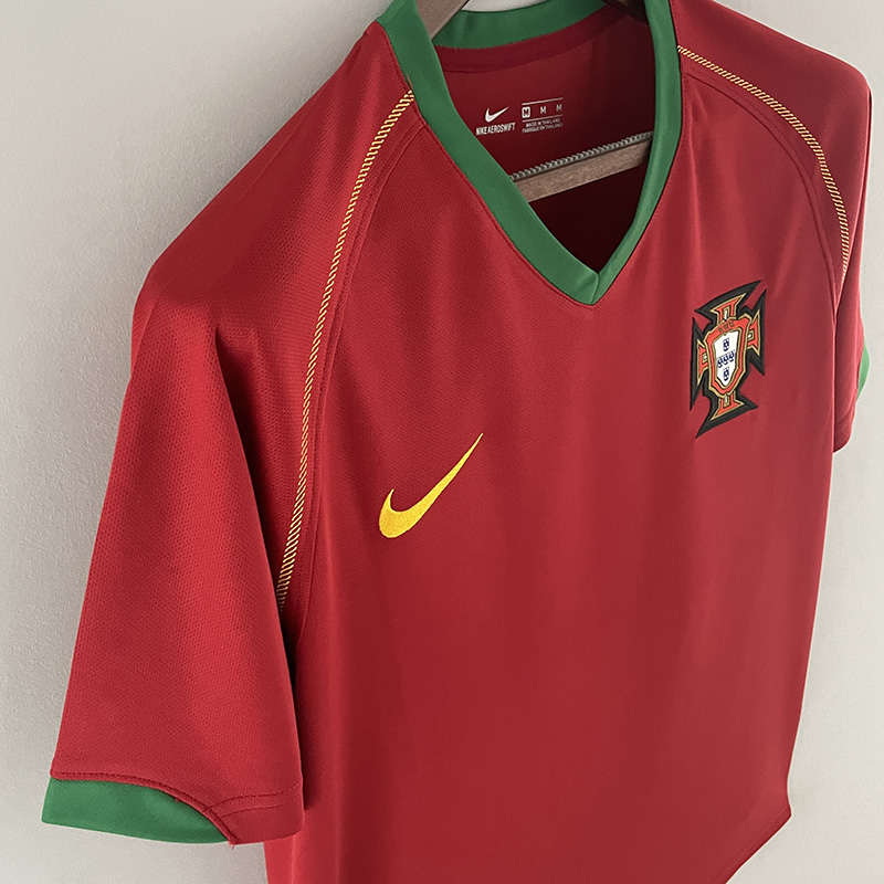 2006 Portugal Home Retro Soccer Jersey