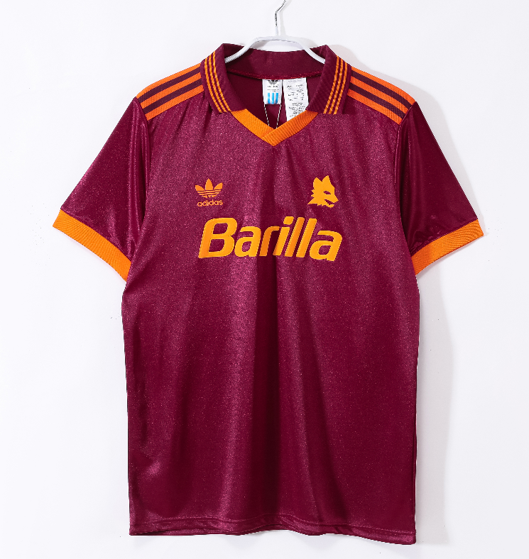 1992-1994 Roma Home Retro Soccer Jersey