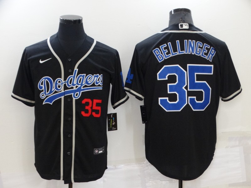 2022 Men's Los Angeles Dodgers 35 black MLB Jersey