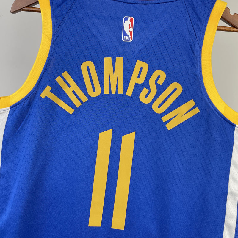 22-23 WARRIORS THOMPSON #11 Blue Top Quality Ho...