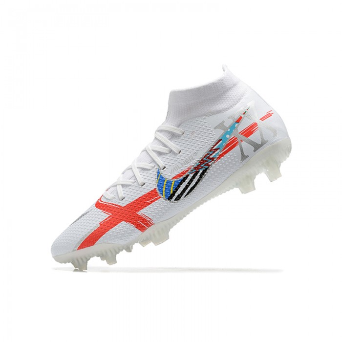 Phantom GT2 Dynamic Fit Elite FG High Soccer Shoes-White/Red-2782767