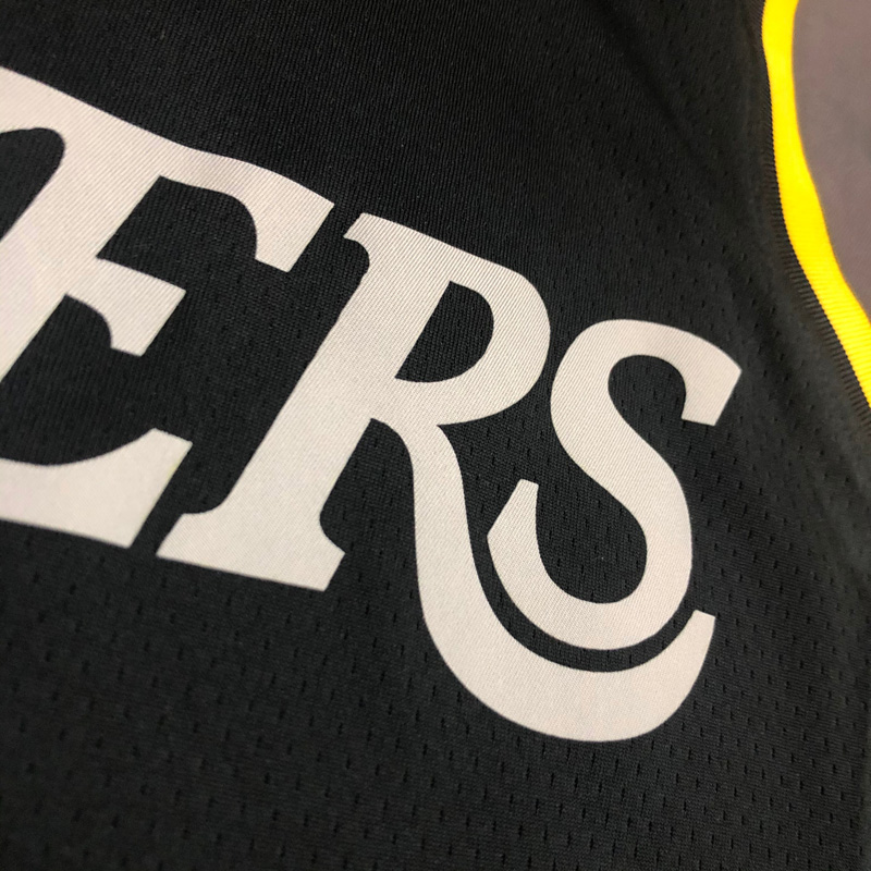 LAKERS Glory version JAMES #6 Black Top Quality...