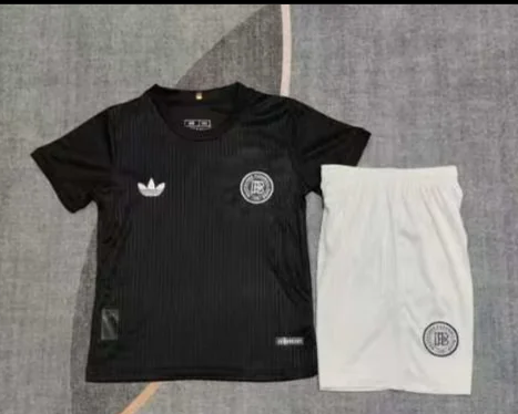 24-25 Germany black 125th Anniversary Kids Soccer Jersey