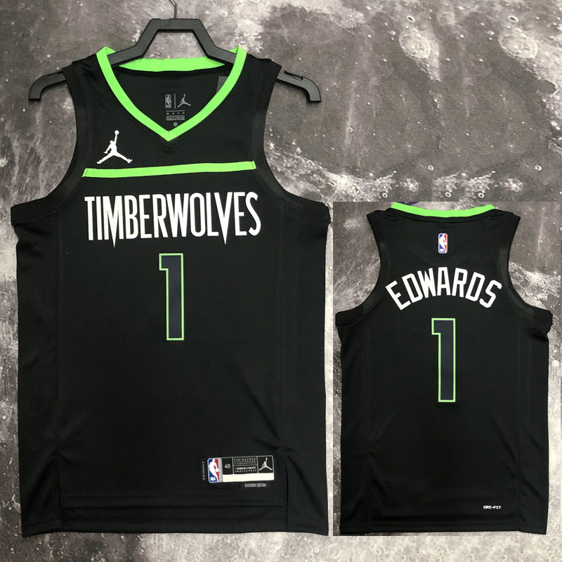 22-23 TIMBERWOLVES EDWAROS #1 Black Top Quality...