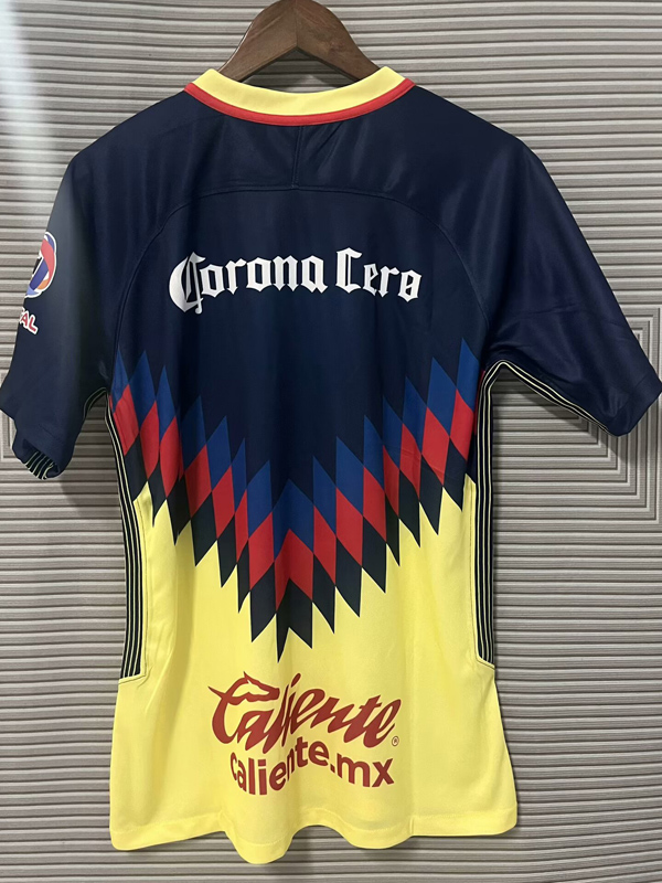 2018 Club America Blue Yellow Retro Soccer Jersey