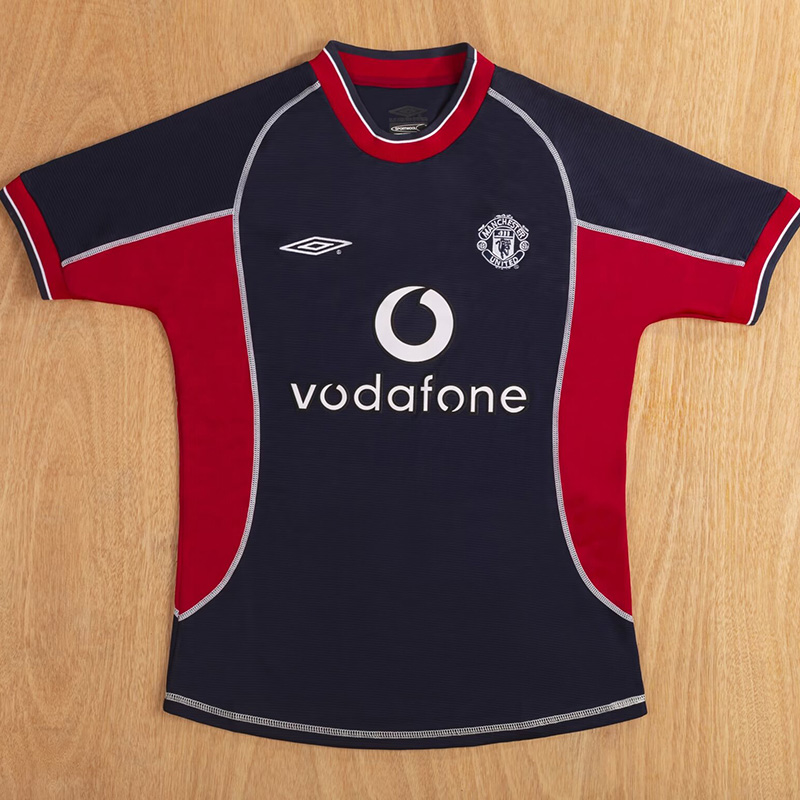 2001-2002 Man Utd Third  Retro Soccer Jersey