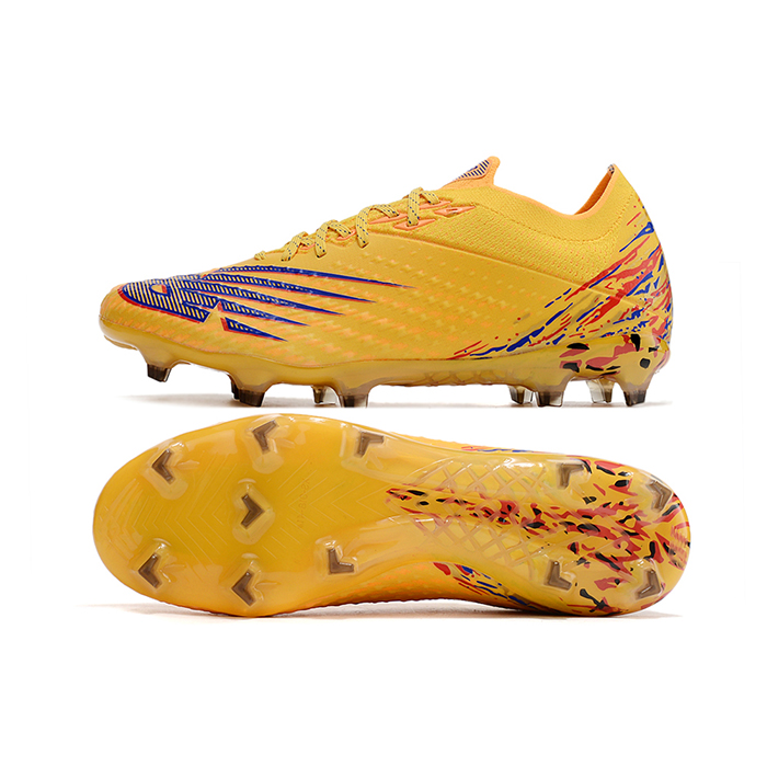 New Balance Vivid Spark Soccer Shoes-Yellow/Purple-4478688