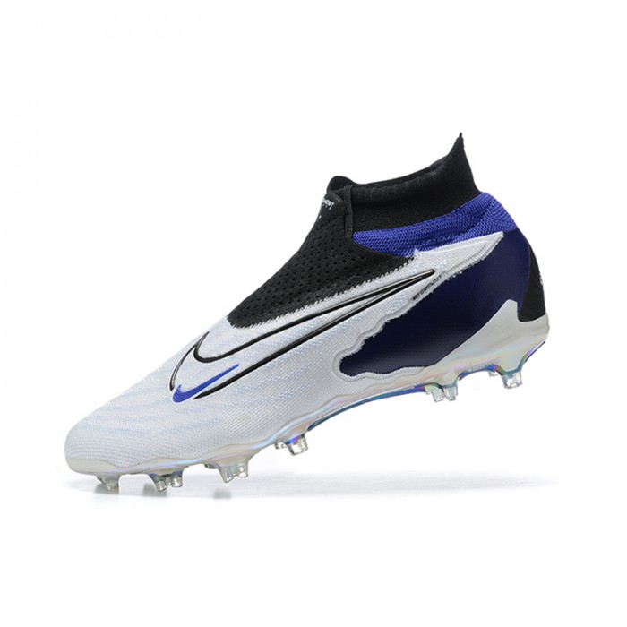 Phantom GX Elite FG High Soccer Shoes-White/Blue-1645808