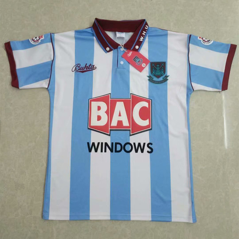 1991-1992 West Ham Away Retro Soccer Jersey