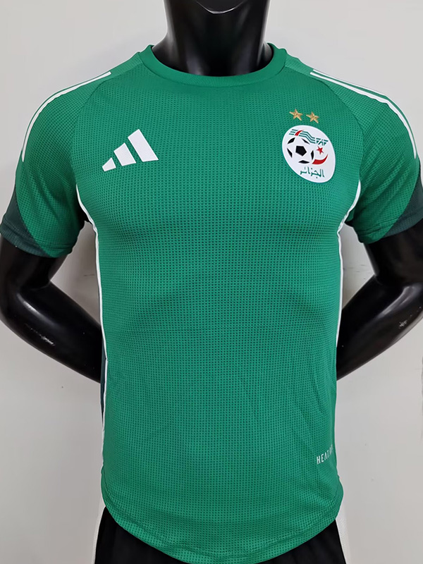 25-26 Algeria Green Player Version Training shirts #A38