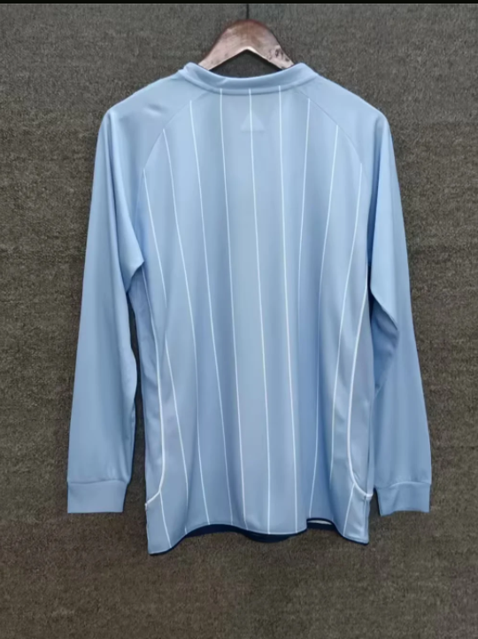 2007-2008 Man City Home Long Sleeve Retro Soccer Jersey (长袖)