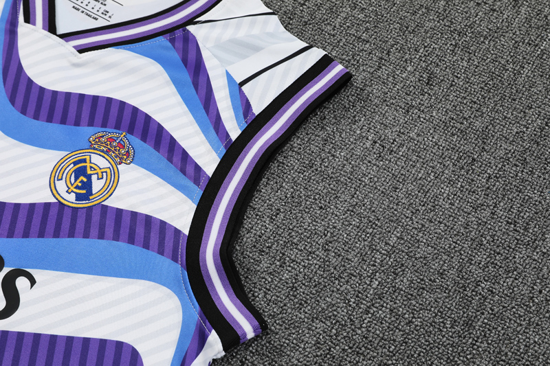 25-26 RMA White blue Tank top and shorts suit