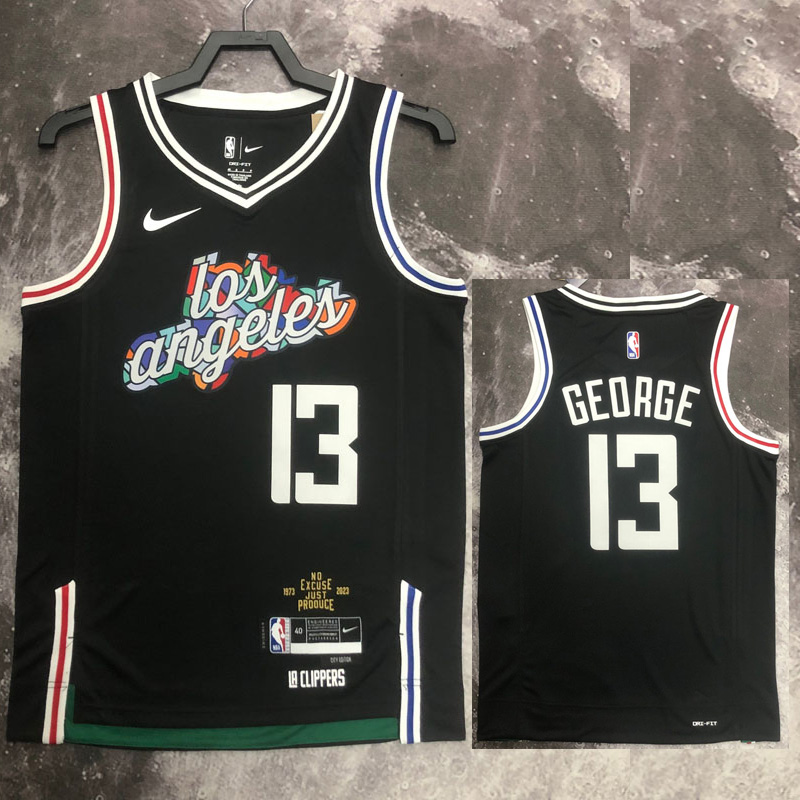 22-23 Clippers GEORGE #13 Black City Edition To...