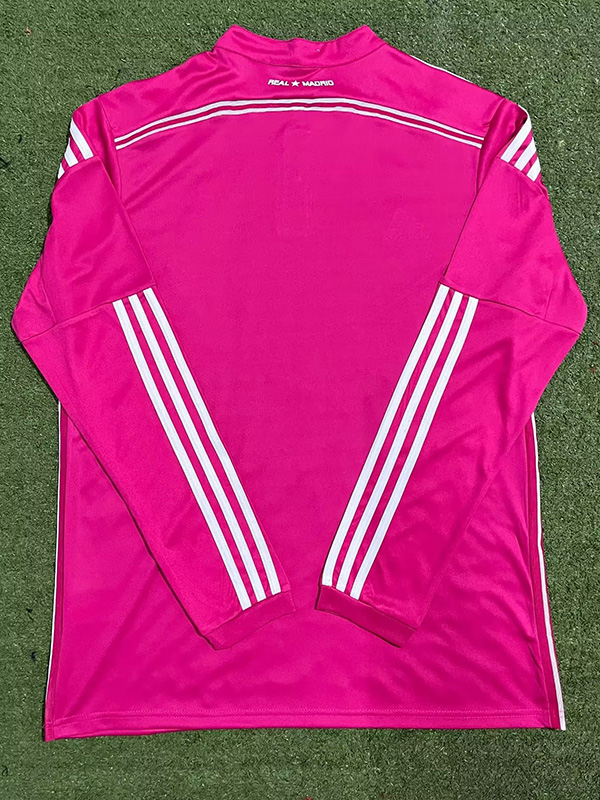 2014-2015 RMA Away Pink Long Sleeve Retro Socce...