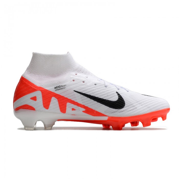 Air Zoom Mercurial Superfly IX Elite FG High Soccer Shoes-White/Black-8406679