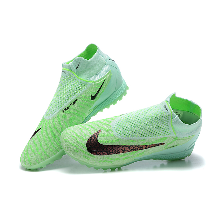 Phantom GX Elite DF Link TF High Soccer Shoes-Light Green/Black-1744611