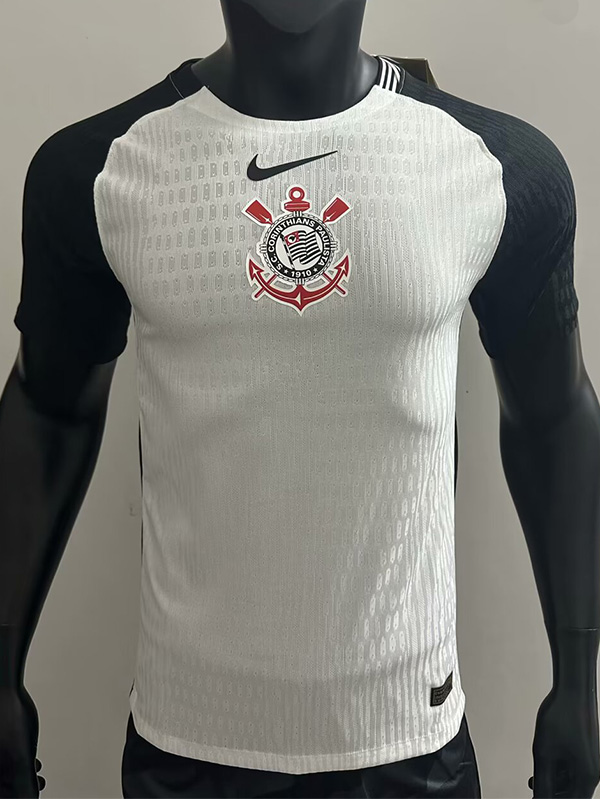 25-26 Corinthians White Player Version Soccer Jersey