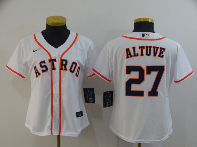 Houston Astros Women's baseball jersey ALTUVE 27 fans edition