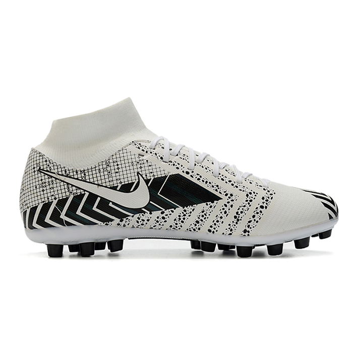 13'Dream Spee 003 AG High Soccer Shoes-White/Black-2971244