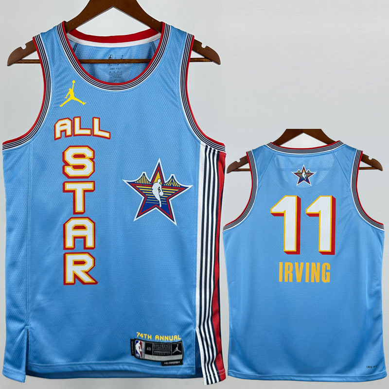 25-26 ALL-STAR IRVING #11 Light blue Top Quality Hot Pressing NBA Jersey