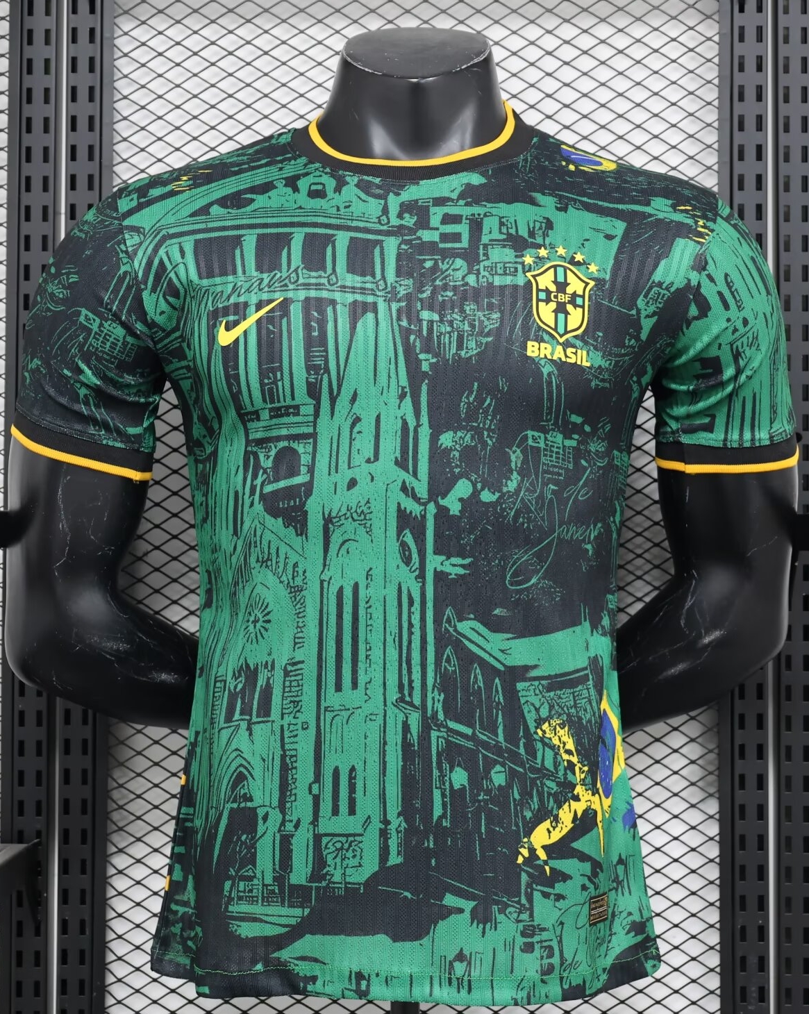 24-25 Brazil Green Black Special Edition Player Version Soccer Jersey