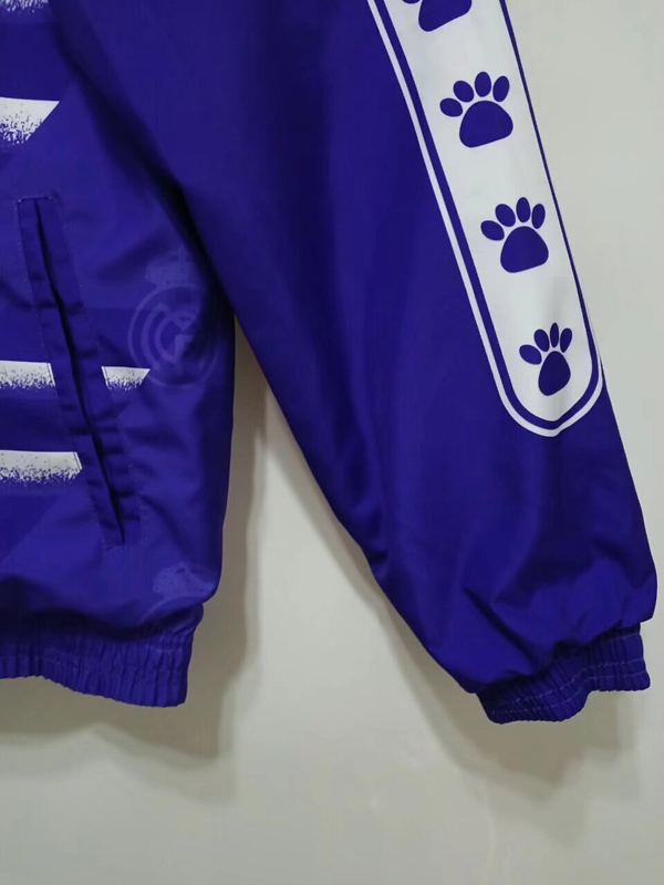 24-25 RMA White & Blue Double Sided Windbreaker (双面刺绣)(双面风衣)