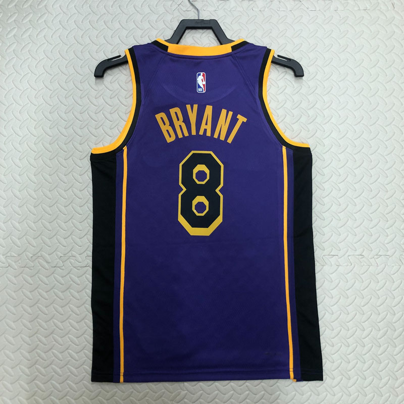 22-23 LAKERS BRYANT #8 Purple Top Quality Hot P...