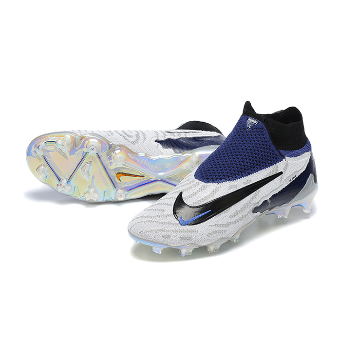 Phantom GX Elite FG High Soccer Shoes-Navy Blue/Gray-2670070