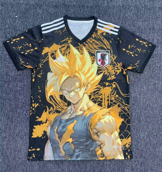 24-25 Japan﻿ Super Saiyan Yellow Fans Soccer Jersey