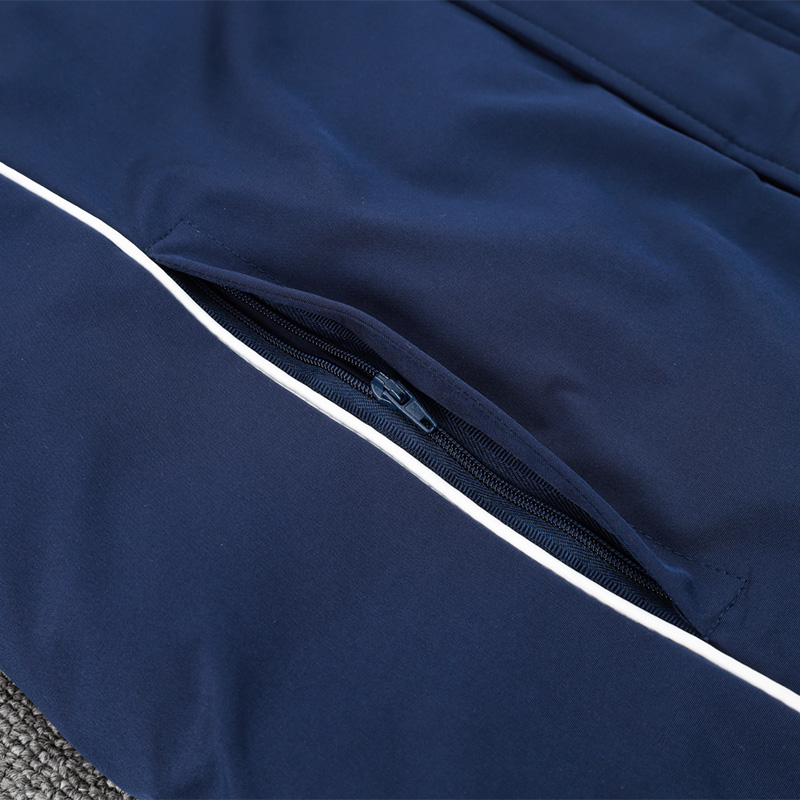24-25 RMA Royal Blue Hooded Windbreaker Fabric Cotton Coat #G211(白标)
