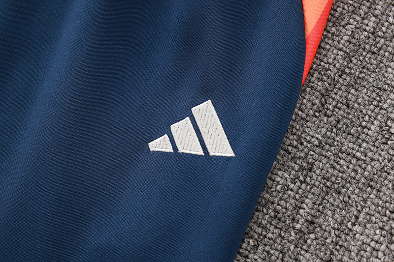 24-25 Man Utd Royal blue Kids Half Pull Tracksuit (童装)(半拉链)