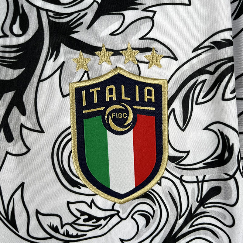 2023 Italy Special Edition White Training Shirt...