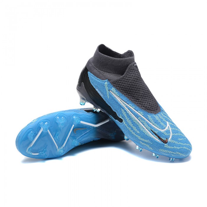 Phantom GX Elite FG High Soccer Shoes-Blue/Black-1768245