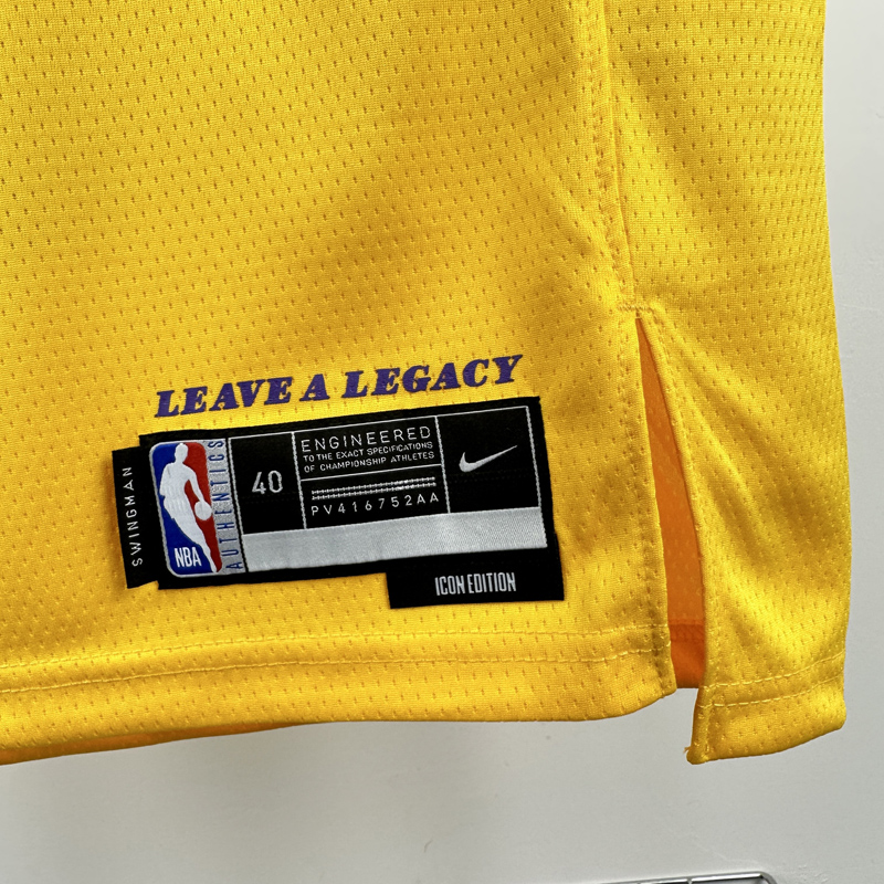 22-23 Lakers DONCIC #77 Yellow Top Quality Hot Pressing NBA Jersey(圆领)