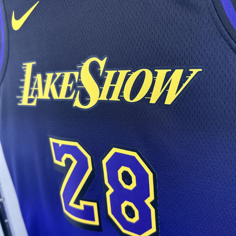 24-25 LAKERS HACHIMURA #28 Royal blue City Edition Top Quality Hot Pressing NBA Jersey