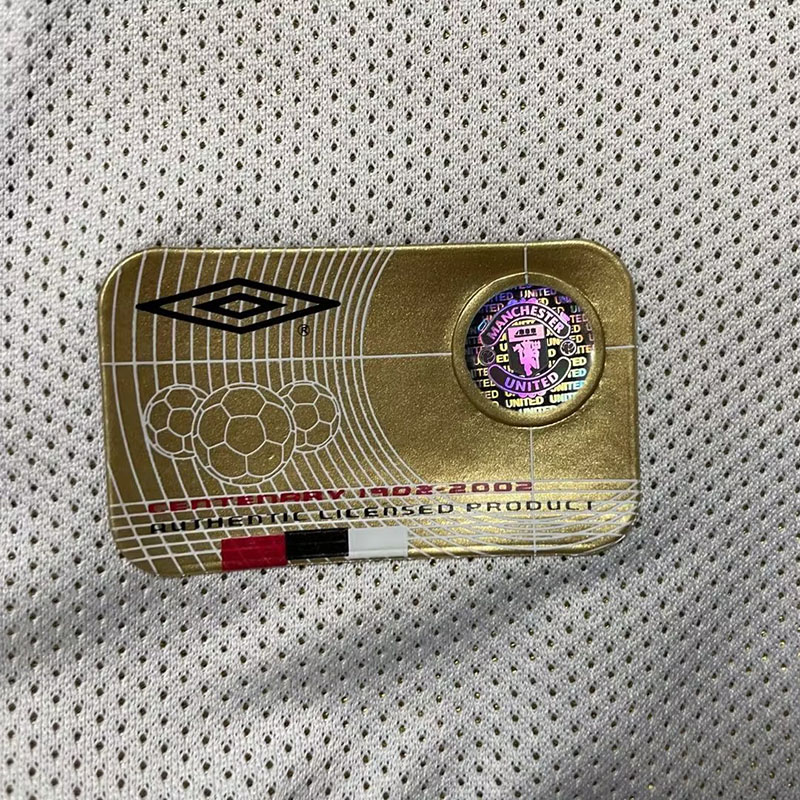 2001-2002 Man Utd 100th Centenary Gold Black Re...