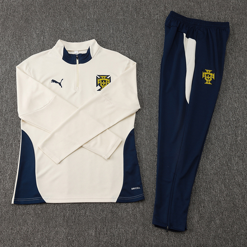 24-25 Portugal Khaki Half Pull Tracksuit (半拉链)