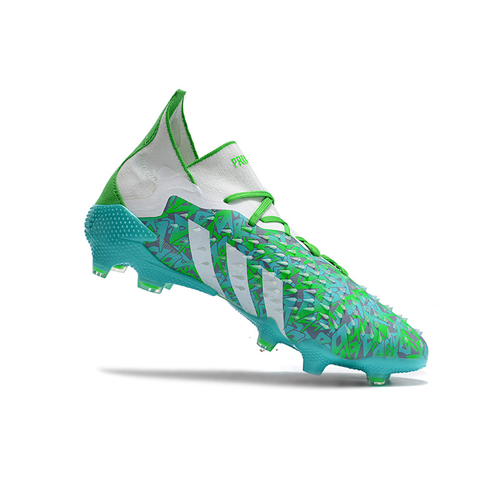 PREDATOR FREAK .1 FG High Soccer Shoes-Green/White-170903