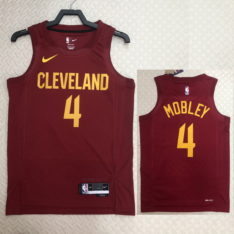 22-23 Cleveland Cavaliers MOBLEY #4 Red Top Qua...