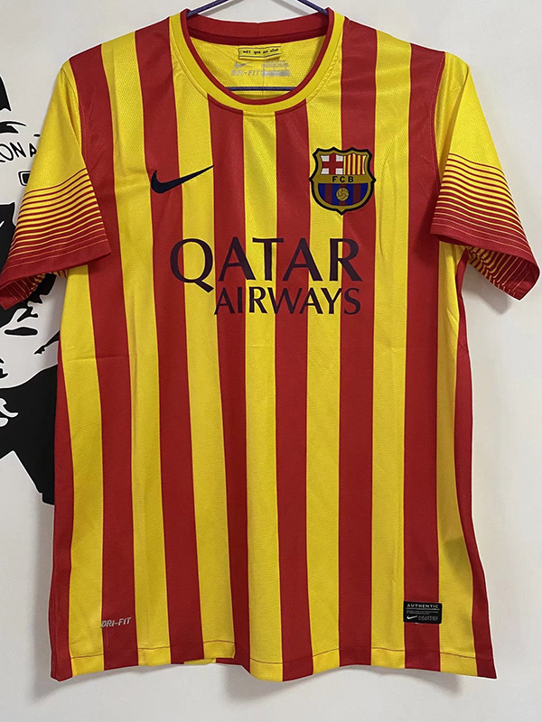 2013-2014 BAR Away Yellow Retro Soccer Jersey