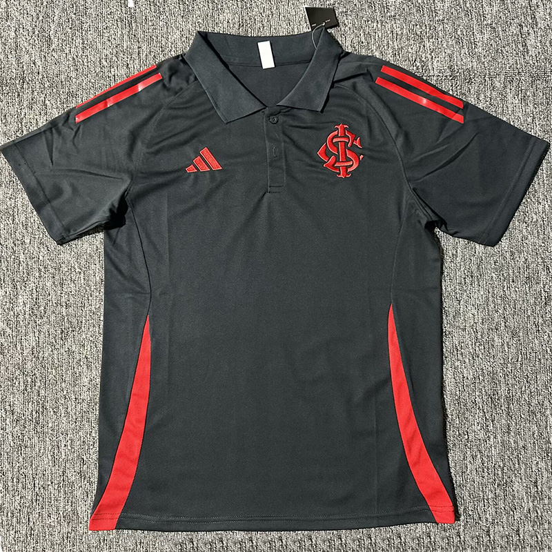 25-26 Internacional Black Polo Short Sleeve