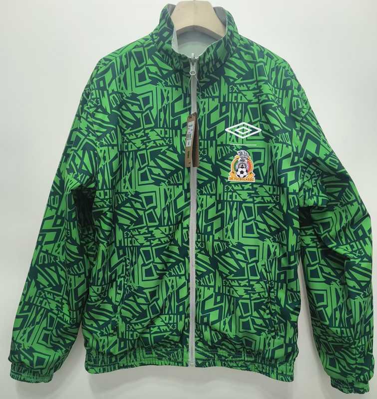24-25 Mexico Green & Grey Double Sided Windbreaker (双面风衣)