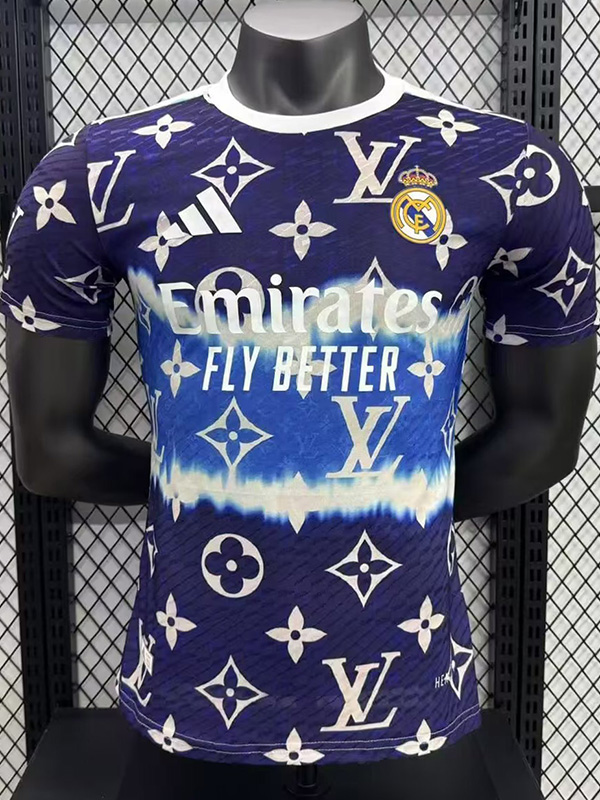 25-26 RMA Purple Blue Special Edition Player Version Training Shirts *L