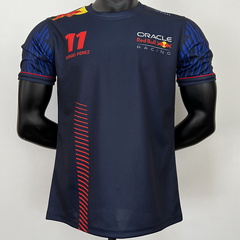 2023 F1 Red Bull #11 Royal Blue Racing Suit (圆领...