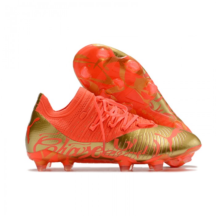 Neymar Future Z 1.3 Teazer FG Soccer Shoes-Red/Gold-959664