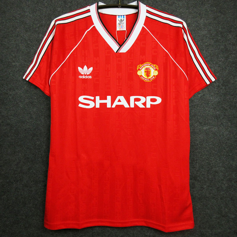 1988-1990 Man Utd Home Retro Soccer Jersey