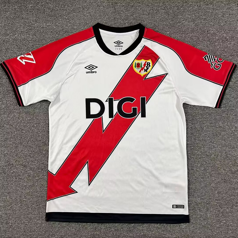 25-26 Rayo Vallecano Home Fans Soccer Jersey